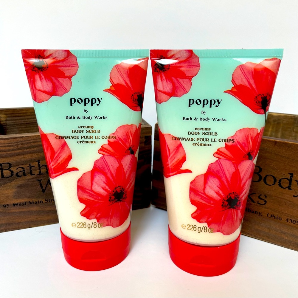 Bath and Body Works Poppy Body Scrub X 2. New, never opened.